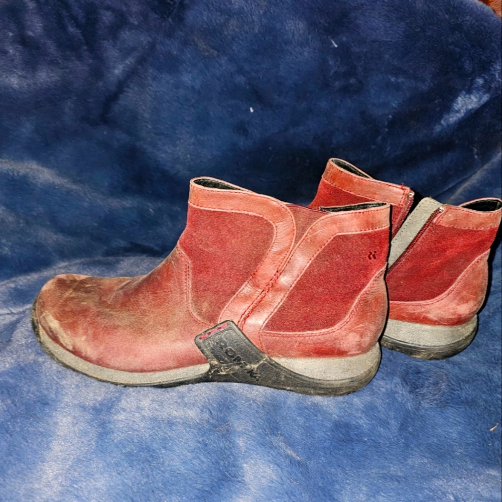 Women's Red Ankle Boots